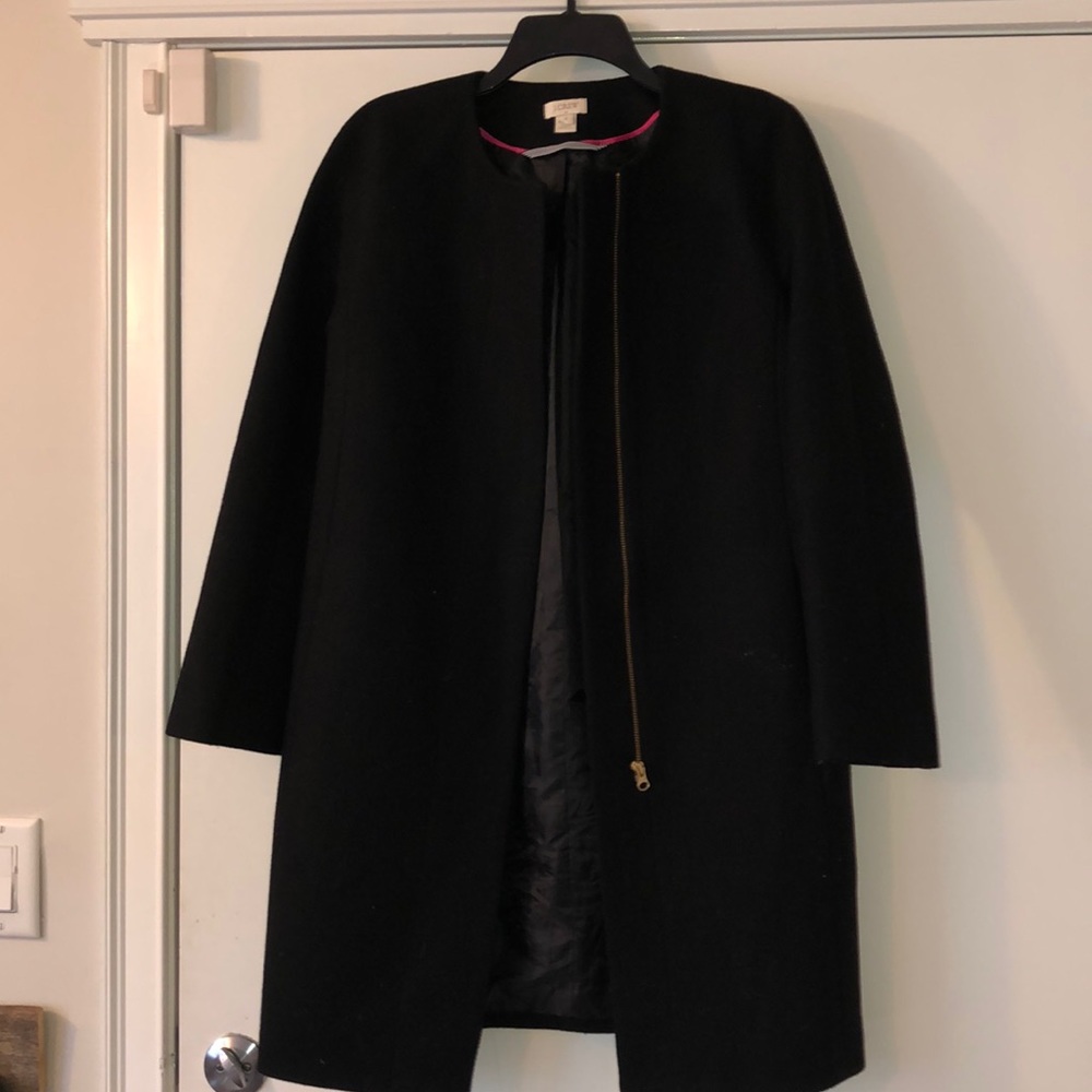 Size 4 Navy J Crew overcoat